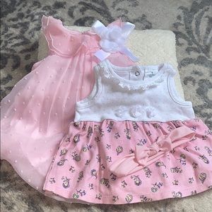 Two 3-6 months Baby Girl Rompers - Never W…